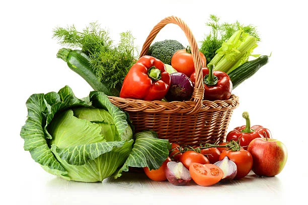 Fresh Green Vegetables Basket